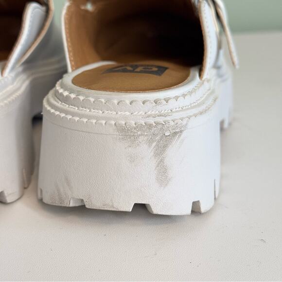 Dolce Vita DV By Kids Kobra Size 13 Light Gray Chunky Lug Sole Mule Slip-On - Picture 11 of 14